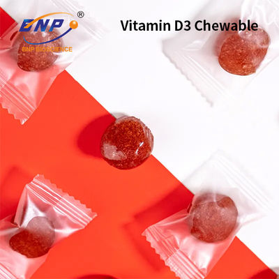 Calcio masticabile Candy gommoso di vitamina D3 di supplementi di sapore naturale
